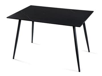 Eettafel CERAMON 140 Zwart, 100 tot 150 cm, Verzenden, Overige materialen, Nieuw