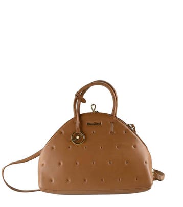 Kisses of Pearl Handtas Cognac, Verzenden, Zo goed als nieuw