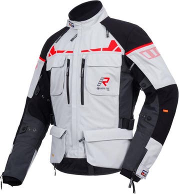 Rukka Ecuado-R Zwart Grijs Rood Textiele Motorjas, Motoren, Kleding | Motorkleding, Nieuw met kaartje, Jas | textiel, Rukka, Heren