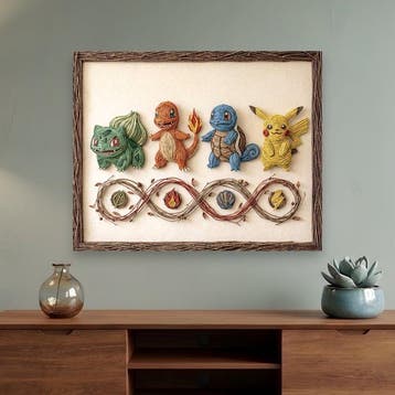 AT9 - Starters & Pikachu: Wood Version, Nieuw
