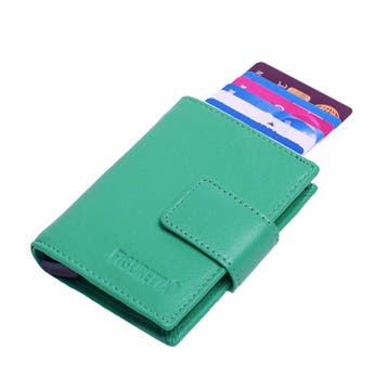Figuretta Cardprotector Portemonnee met RFID - Zeegroen, Overige merken, Verzenden, Nieuw, Leer