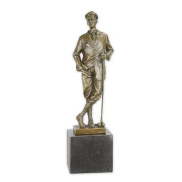 A BRONZE SCULPTURE OF A GOLFER (Beeldjes - Decoratie), Verzenden, Nieuw