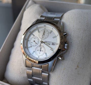 Seiko - Chronograph - Zonder minimumprijs - SBTQ039 - Heren