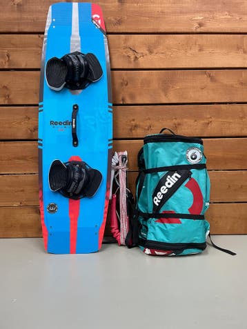 Kitesurf Set Compleet Reedin Supermodel 6m + Board + Bar, Gebruikt, Kitesurf-set, Twintip, Ophalen of Verzenden