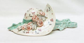 Decoratief ornament - Emile Gallé - Muurbloemenhouder -, Antiek en Kunst, Antiek | Glas en Kristal