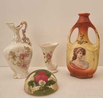 Vaas (4) - Porselein, Glas - Belle Epoque