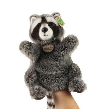 Rappa pluche wasbeer handpop 28 cm  van €27,99 voor €25,19, Ophalen of Verzenden, Nieuw