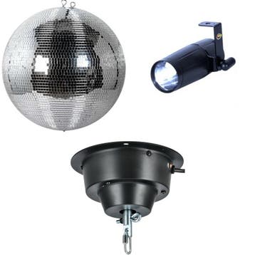 Ayra DanceFX MB40-5x5 spiegelbol 40 cm met motor en spot, Verzenden, Nieuw