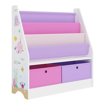 [en.casa] Kinderboekenkast Neda opbergkast 74x71x23 cm oceaa, Verzenden, Nieuw