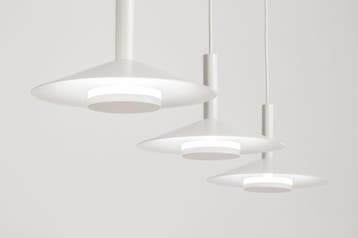 Rietveld Hanglampen - Wit - Metaal, Verzenden, Nieuw