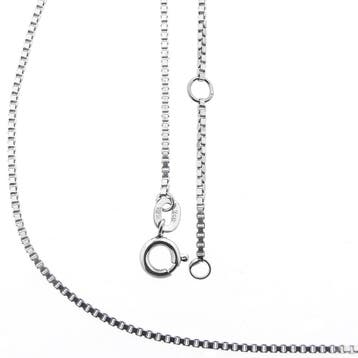 Witgouden Venetiaanse schakelketting, Ophalen of Verzenden, Gebruikt, Overige kleuren, Goud