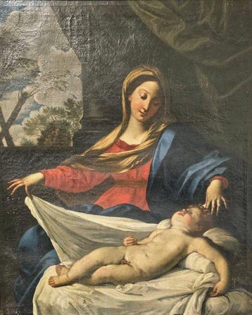 Italian school (XVIII), after Guido Reni - Madonna col