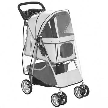 Opvouwbare Hondenwagen Kattenwagen Tot 10kg Met Regenbescher, Verzenden, Nieuw