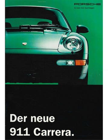 1994 PORSCHE 911 CARRERA BROCHURE DUITS, Boeken, Nieuw, Porsche, Author