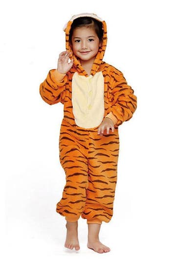 Onesie Tijger Pak Kostuum Oranje 110-116 Tijgertje Tijgerpak, Ophalen of Verzenden, Nieuw, 110 t/m 116