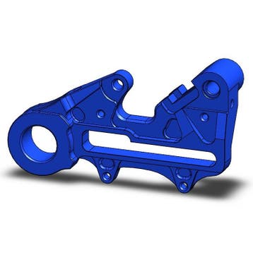Motomaster Factory 220mm Achter Remklauwadapter Blauw KTM SX, Ophalen of Verzenden, Nieuw