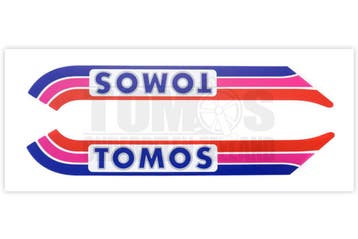 Tomos Stickerset tank standaard automatic paars blauw / r..., Ophalen of Verzenden, Nieuw, Tomos