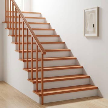 vidaXL Trapmatten 8 st Lak 100 x 30 x 2 cm Massief, Verzenden, Nieuw