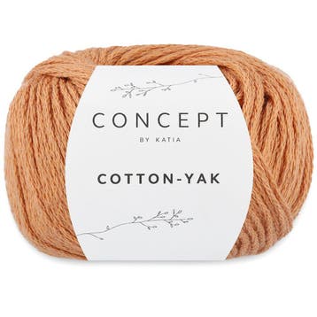 Katia Concept Cotton-Yak - 117 lichtoranje - Katoen / Jakw, Ophalen of Verzenden, Nieuw