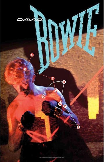 David Bowie - Lets Dance Textielposter officiële merchandise, Verzamelen, Ophalen of Verzenden, Nieuw, Poster, Artwork of Schilderij