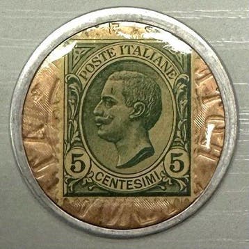 Frankrijk - Zeldzaam timbre-monnaie Atlantic Hôtel in Nice,, Gestempeld