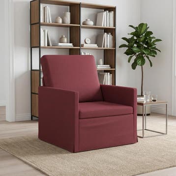 vidaXL Fauteuil Wijnrood 70 x 81 x 82 cm Stof, Huis en Inrichting, Eenpersoons, Verzenden, Nieuw, Minder dan 150 cm