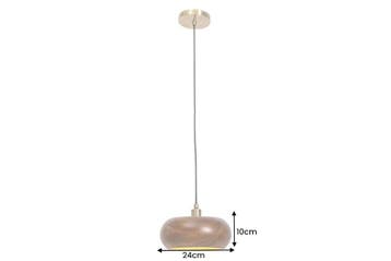 Hanglamp ALVA 25 cm, ijzer en acaciahout, naturel - 47026, Ophalen of Verzenden, Nieuw