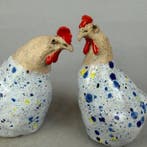 Anna Em - No reserve -2 Hens - hand made, Antiek en Kunst