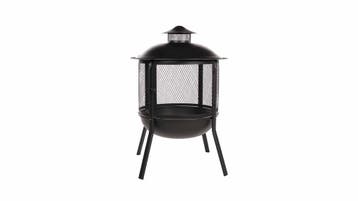Kansas Vuurkorf Zwart Fireplace staal Diameter 69cm Terra..., Verzenden, Nieuw
