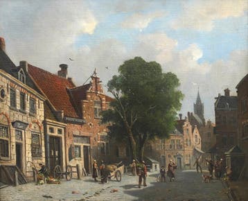 Adrianus Eversen (1818-1897), Hollands stadsgezicht