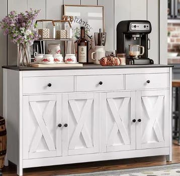 Buffetkast 140 cm met Lades – Boerderijstijl & Koffiebar, Huis en Inrichting, Verzenden, Nieuw