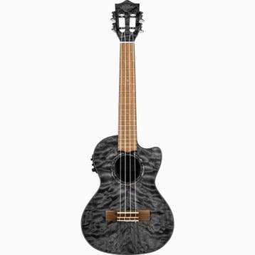 LANIKAI LKUQMBKCET Tenorukelele, Quilted Maple Serie, Black, Ophalen of Verzenden, Nieuw