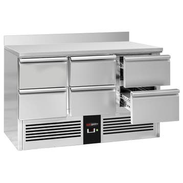 GGM Gastro | Koelwerkbank PREMIUM - 1365x700mm - 368 liter -, Verzenden, Nieuw in verpakking, RVS Meubilair