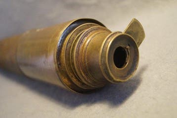 Maritieme telescoop - Large three draw brass leather bound