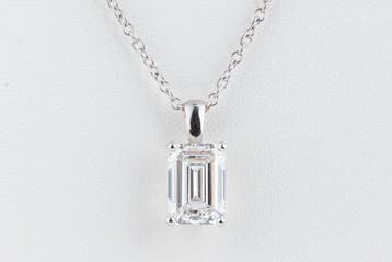 Ketting - 14 karaat Witgoud - 2.02ct. tw. Diamant