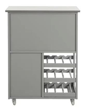 Keukentrolley 67 cm – RVS Blad, Flessenrek & Opbergruimte, Verzenden, Nieuw
