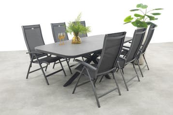 Hartman Salvatore/Soreno Deens ovale verstelbare tuinset, Verzenden, Nieuw, Overige materialen, Tuinset