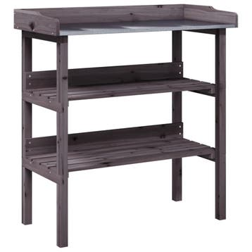 Tuinwerktafel massief hout | 48% Korting, Tuin en Terras, Ophalen of Verzenden, Gebruikt, Rechthoekig, Hout