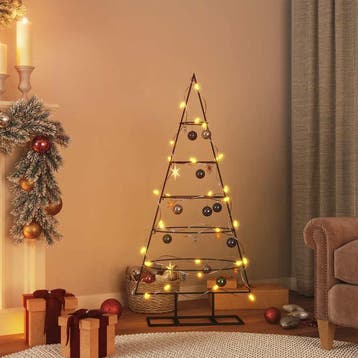 vidaXL | Metalen kerstboom | met standaard 125 cm, Verzenden, Nieuw