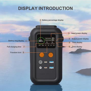 CTOLITY AXP200 Power Station: 200W, 192Wh, 60000mAh Draagbar, Verzenden, Nieuw