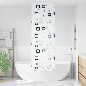 vidaXL Doucherolgordijn 60x240 cm stofbreedte 56 cm, Verzenden, Nieuw, Wit