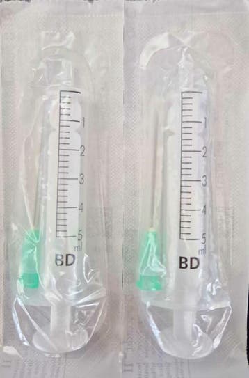 Spuit Naald BD Discardit 2-delig 5ml 0,8 x 40 mm 21G 100, Verzenden, Nieuw