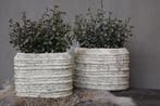 PTMD ovale stenen pot Sand 17 cm, Huis en Inrichting, Woonaccessoires | Vazen, Ophalen of Verzenden, Nieuw