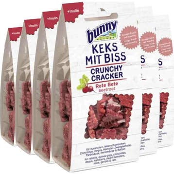 6x Bunny Nature Crunchy Cracker Rode Biet 50 gr, Verzenden, Nieuw, Overige typen