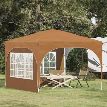 vidaXL Pop-up partytent 290 x 290 x 245 cm Beige, Verzenden, Nieuw, Partytent