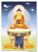 Afbeelding van Boeddha Shakyamuni, Huis en Inrichting, Woonaccessoires | Boeddhabeelden, Verzenden, Nieuw
