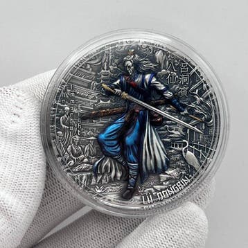 Niue. 5 Dollars 2023 – Lü Dongbin – 2 oz Silver coin – Ag