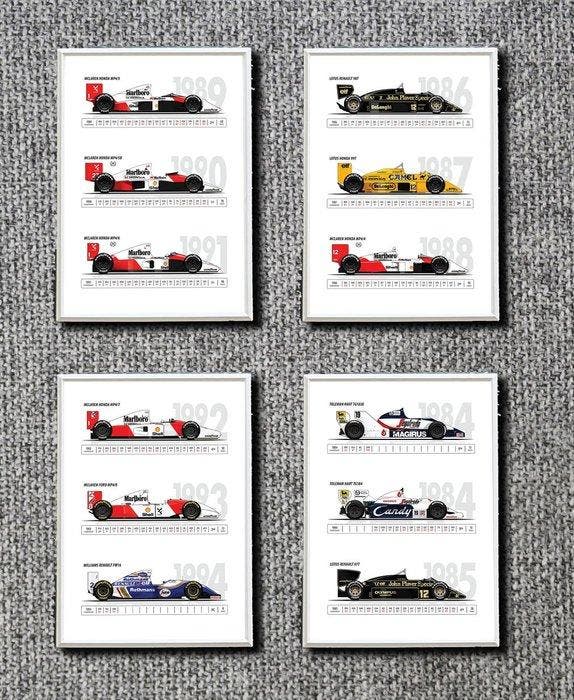 Ayrton Senna - 2026 - Quadro, Verzamelen, Automerken, Motoren en Formule 1