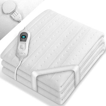 Sinnlein® Elektrische deken - Warmtedeken - 150x80cm - Wit, Verzenden, Zo goed als nieuw