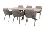 Taste Cannes/Prado 6-persoons Deens ovale tuinset 240x105, Verzenden, Nieuw, Rvs, Tuinset